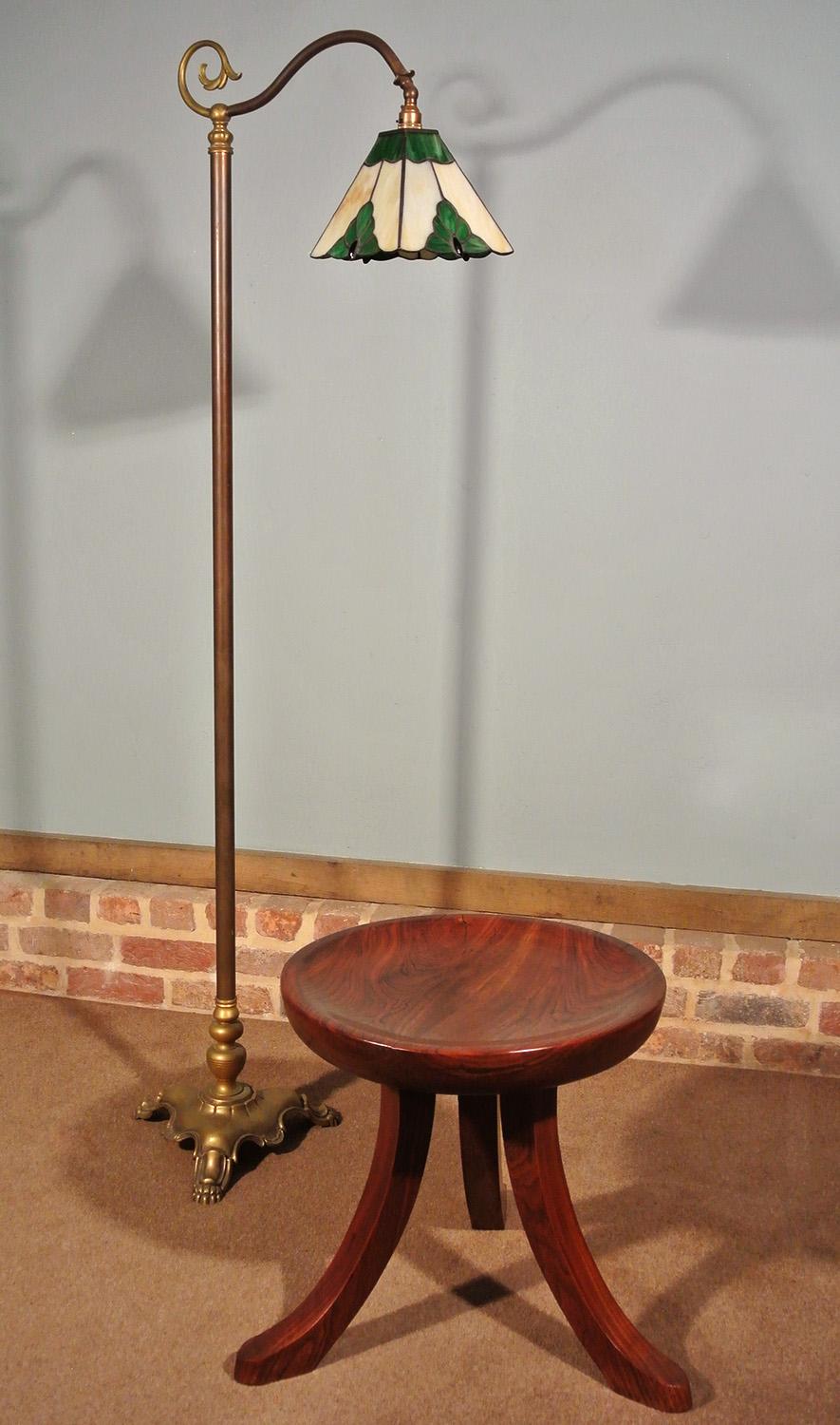 Unusual 'Liberty Thebes' Design Round Stool in Solid Walnut, circa 1900 In Good Condition For Sale In Dallington, East Sussex