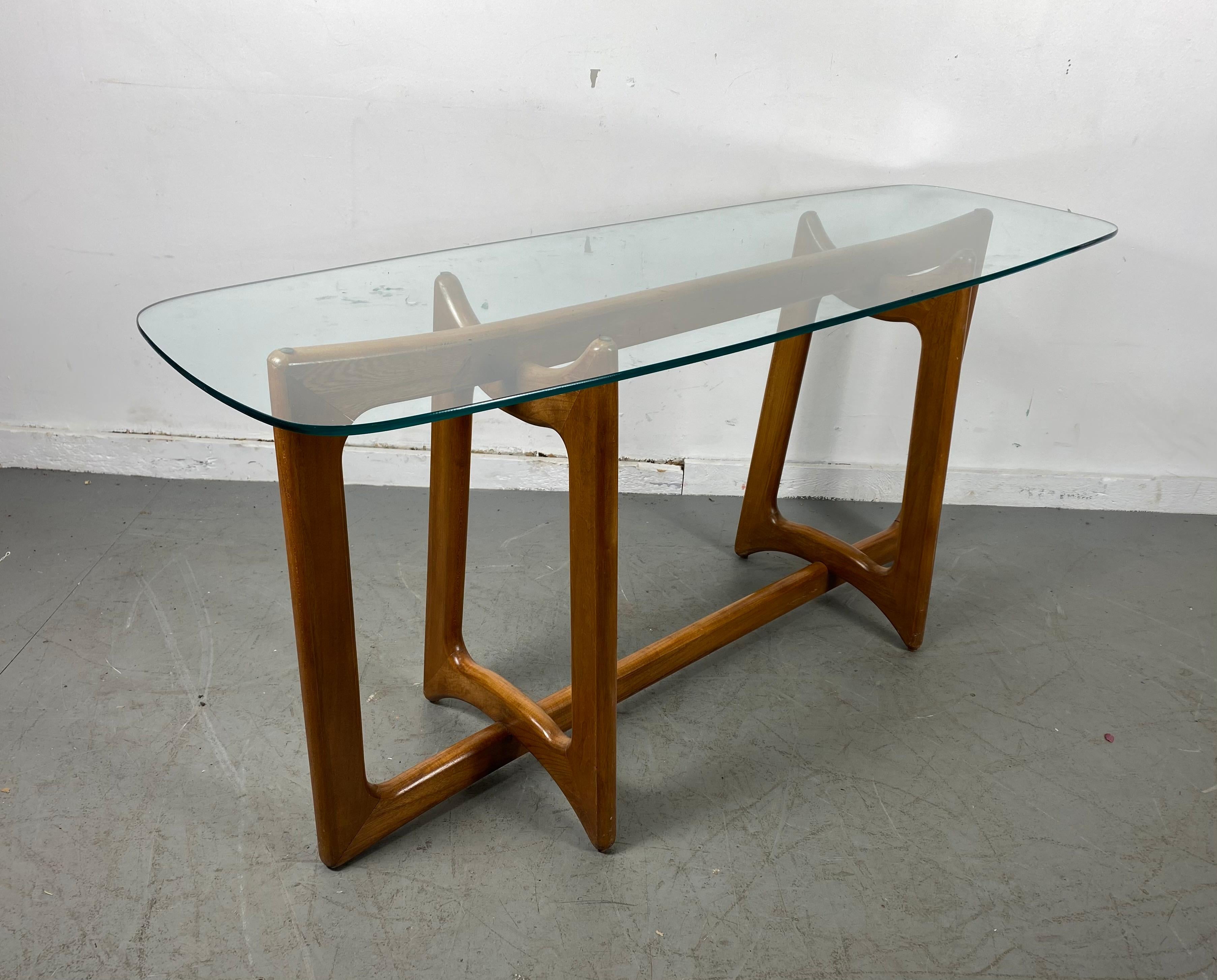 Unusual and Rare Console Table Designed by Adrian Pearsall In Good Condition In Buffalo, NY