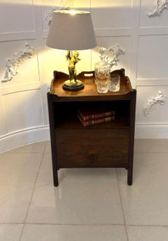 Unusual Antique 18th Century George III Quality Mahogany Bedside Cabinet