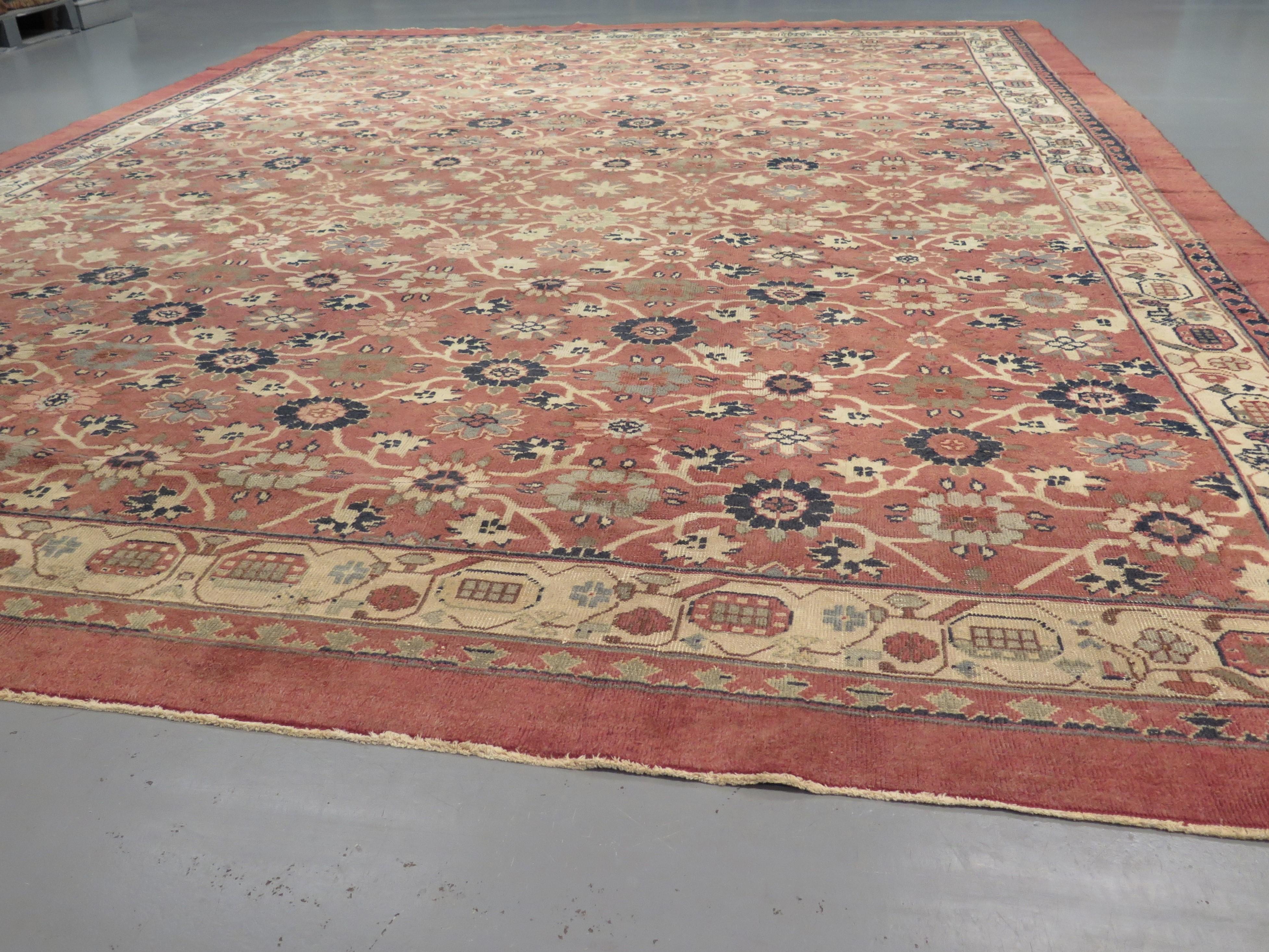 Vegetable Dyed Unusual Antique Anatolian Carpet For Sale