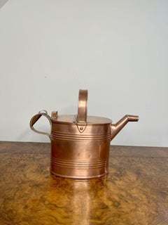 Unusual antique Edwardian copper watering can
