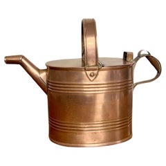 Unusual Vintage Edwardian copper watering can 