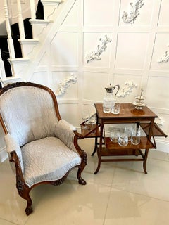 Unusual Antique Edwardian Quality Rosewood Inlaid Centre Table