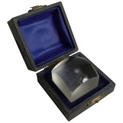 Unusual Antique English Boxed Magnifying Glass or Lens, circa 1910