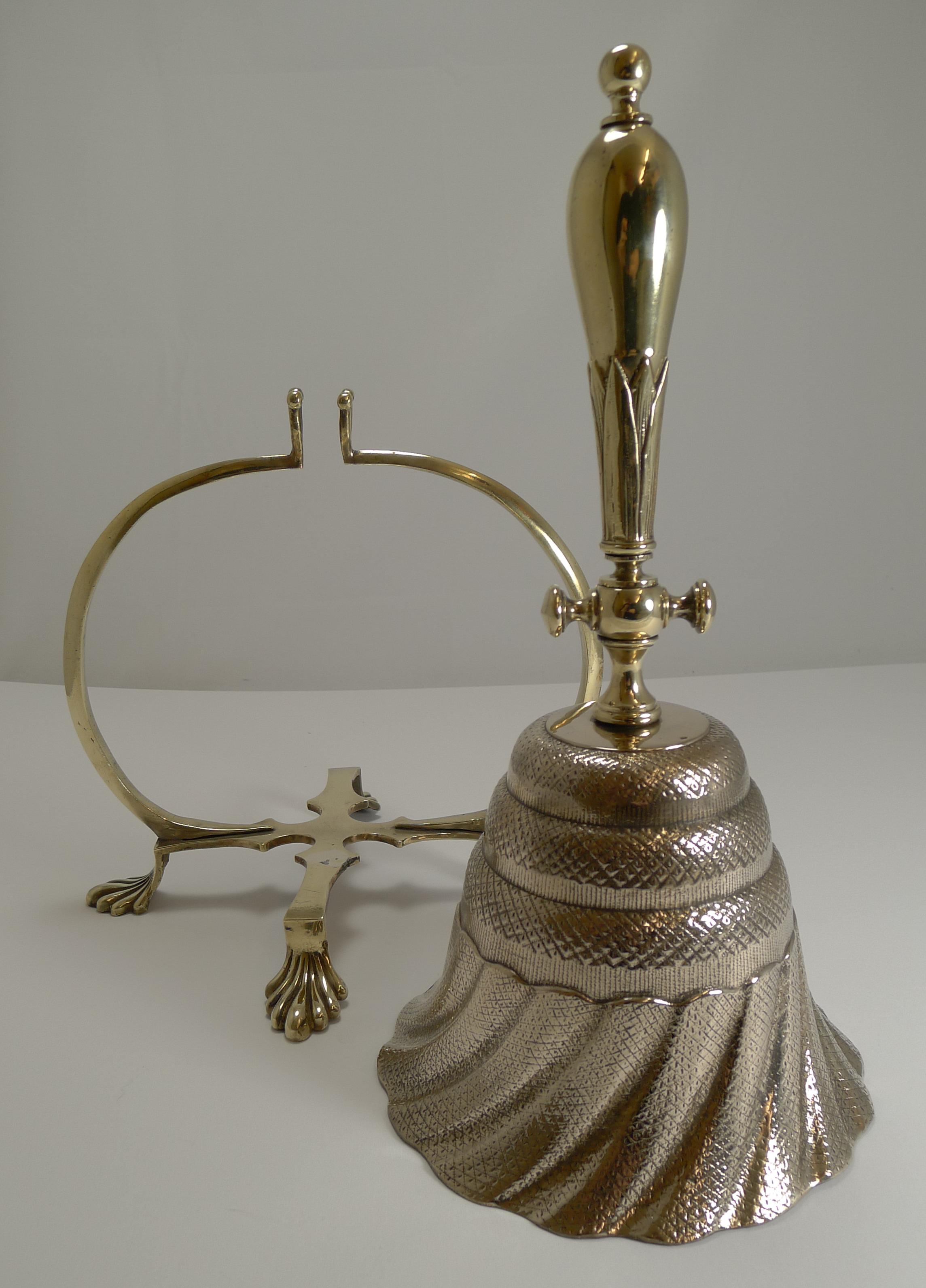 Unusual Antique English Dinner Bell, circa 1860 In Good Condition In Bath, GB