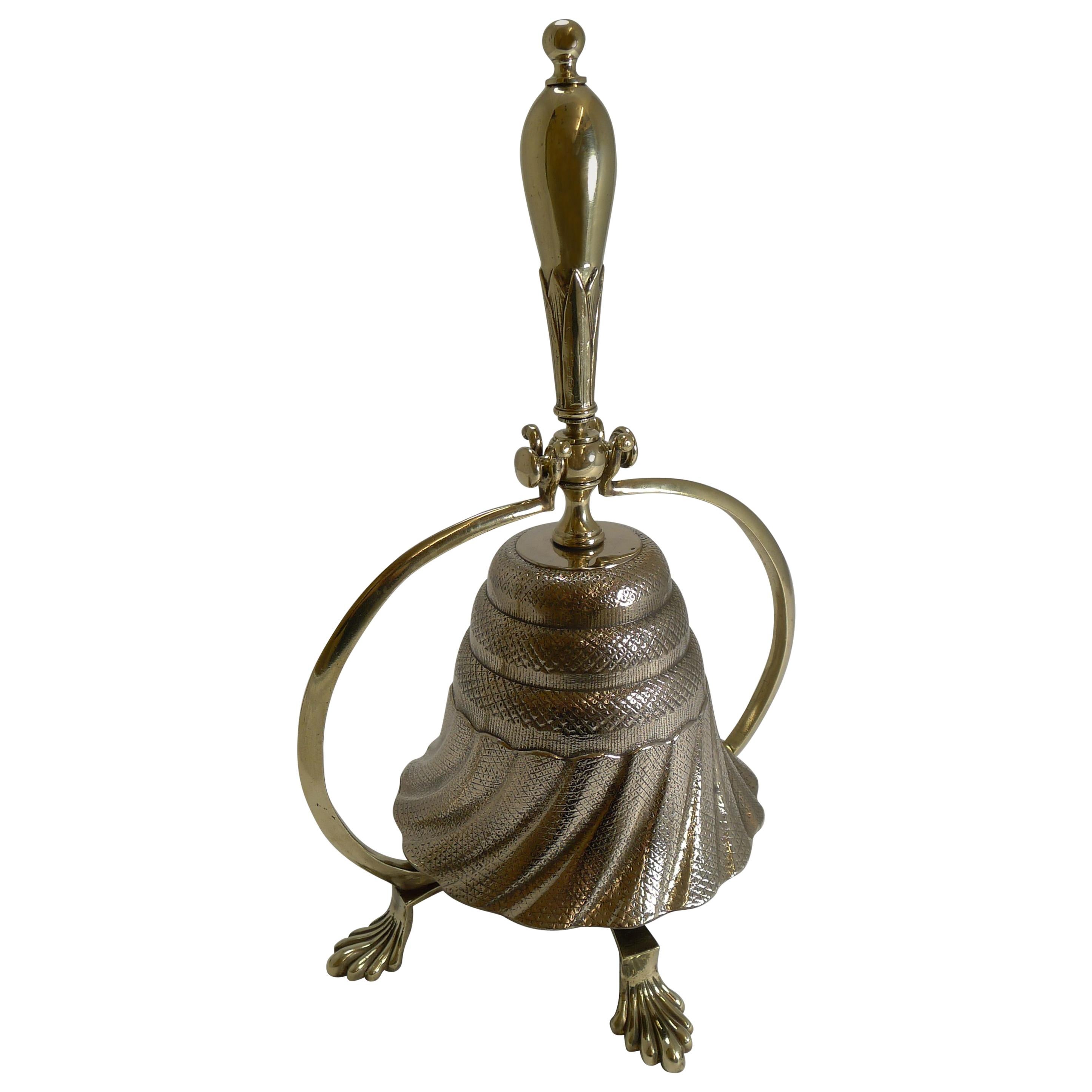 Unusual Antique English Dinner Bell, circa 1860