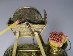 Unusual Antique English Novelty Match Striker, circa 1880