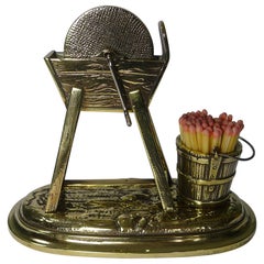 Insolito fiammifero antico inglese, circa 1880