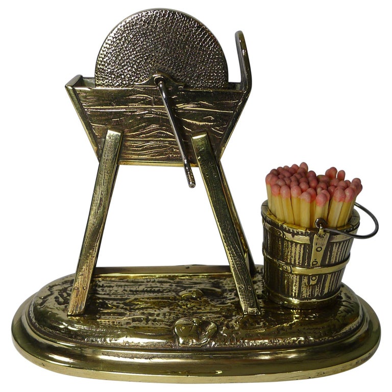 Unusual Antique English Novelty Match Striker, circa 1880 For Sale at