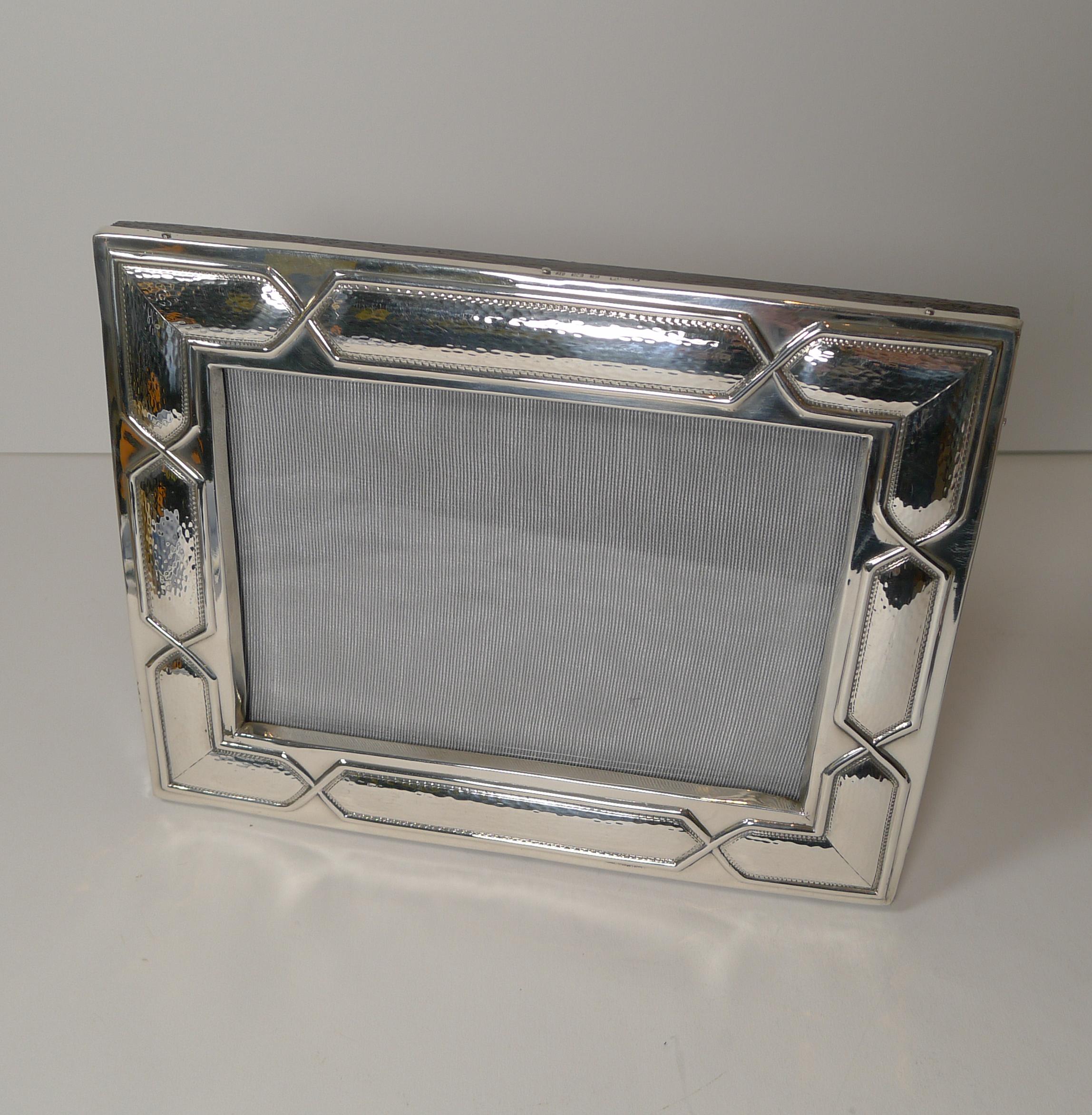 Unusual Antique English Sterling Silver Photograph / Picture Frame, 1907 9