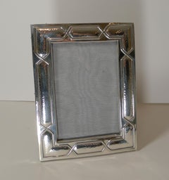 Unusual Antique English Sterling Silver Photograph / Picture Frame, 1907