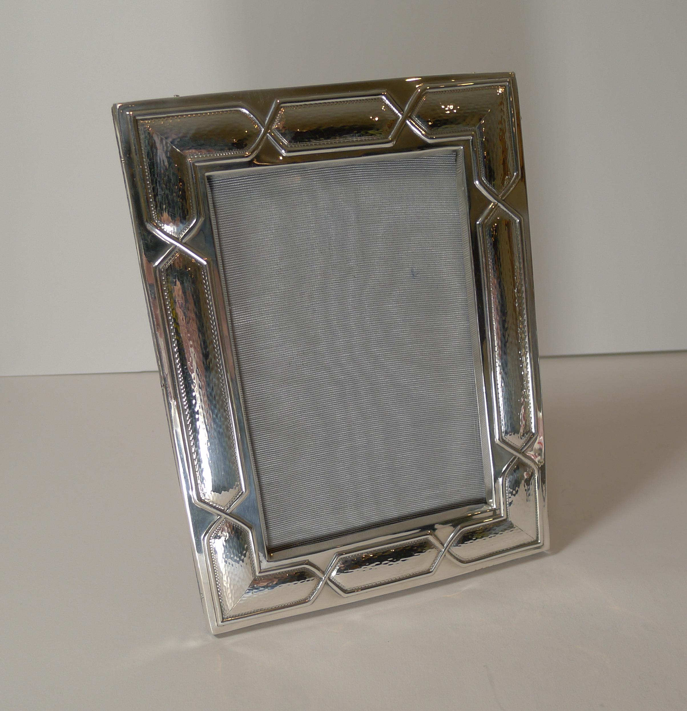Unusual Antique English Sterling Silver Photograph / Picture Frame, 1907 1