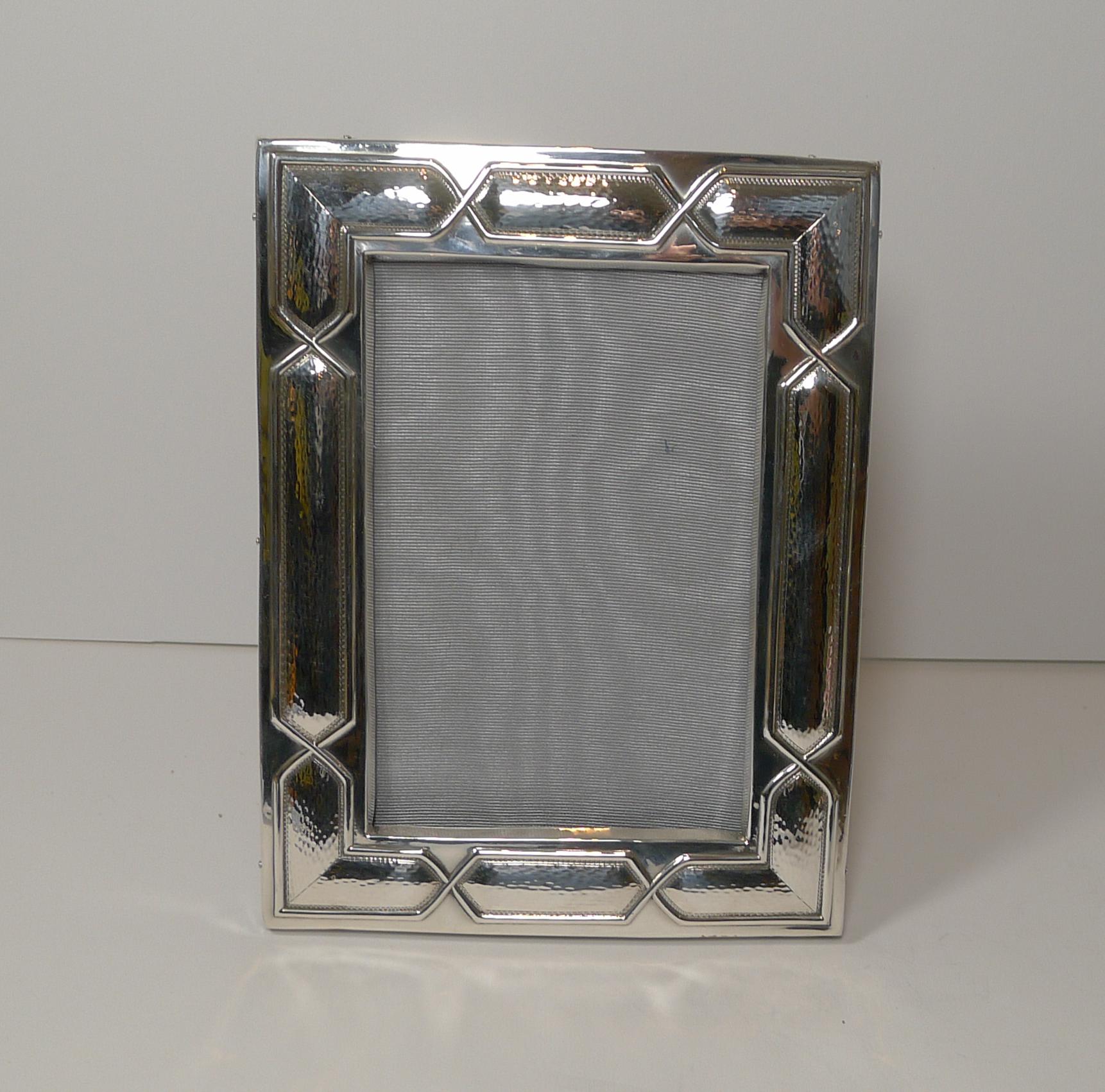 Unusual Antique English Sterling Silver Photograph / Picture Frame, 1907 2