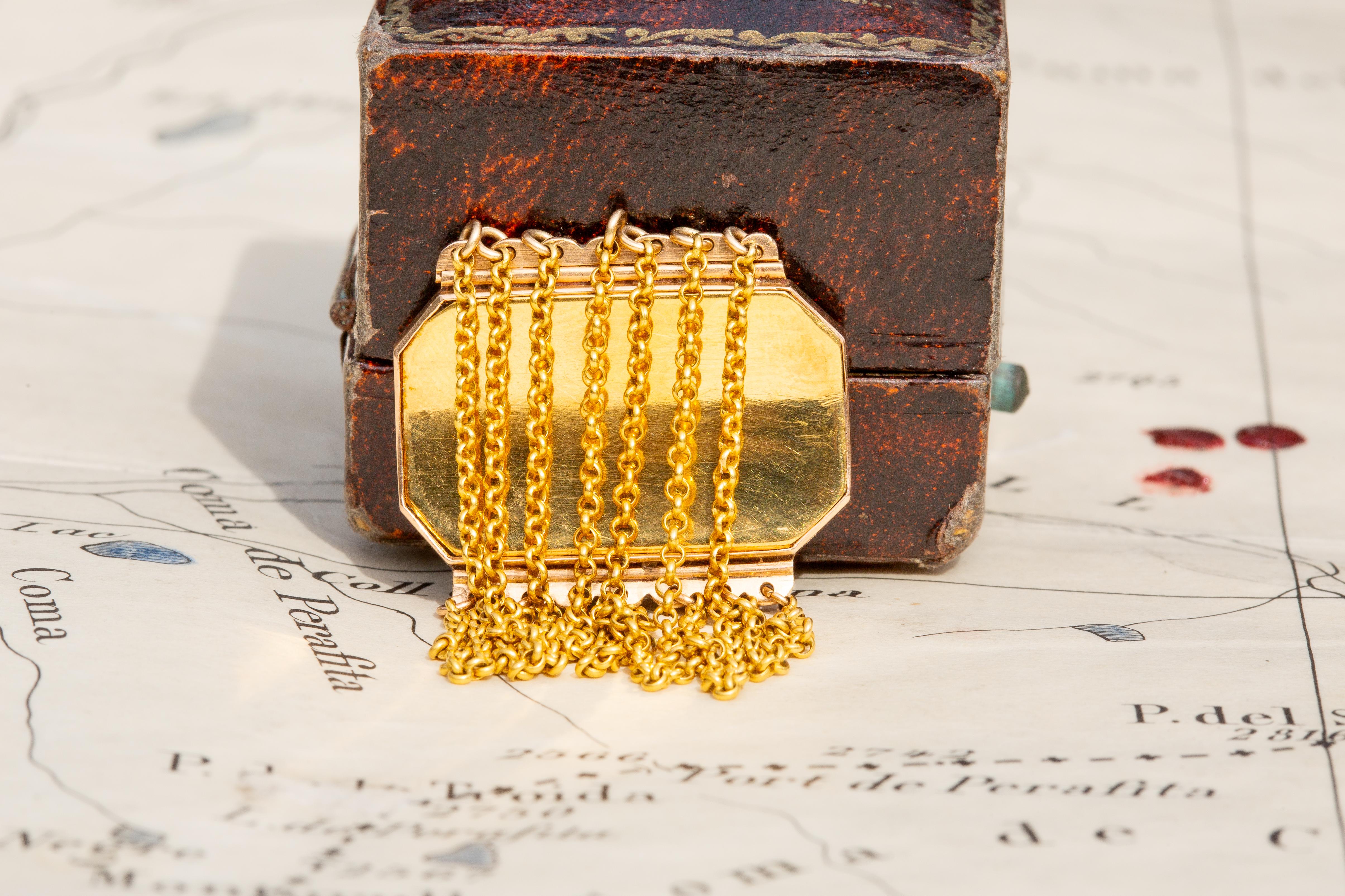 Ungewöhnliche antike Französisch 18K Gold Portrait Miniature Ring 18. Jahrhundert Belcher  im Angebot 6
