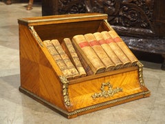Unusual Antique French Desktop Bookcase with Ormolu Mounts, Circa 1890