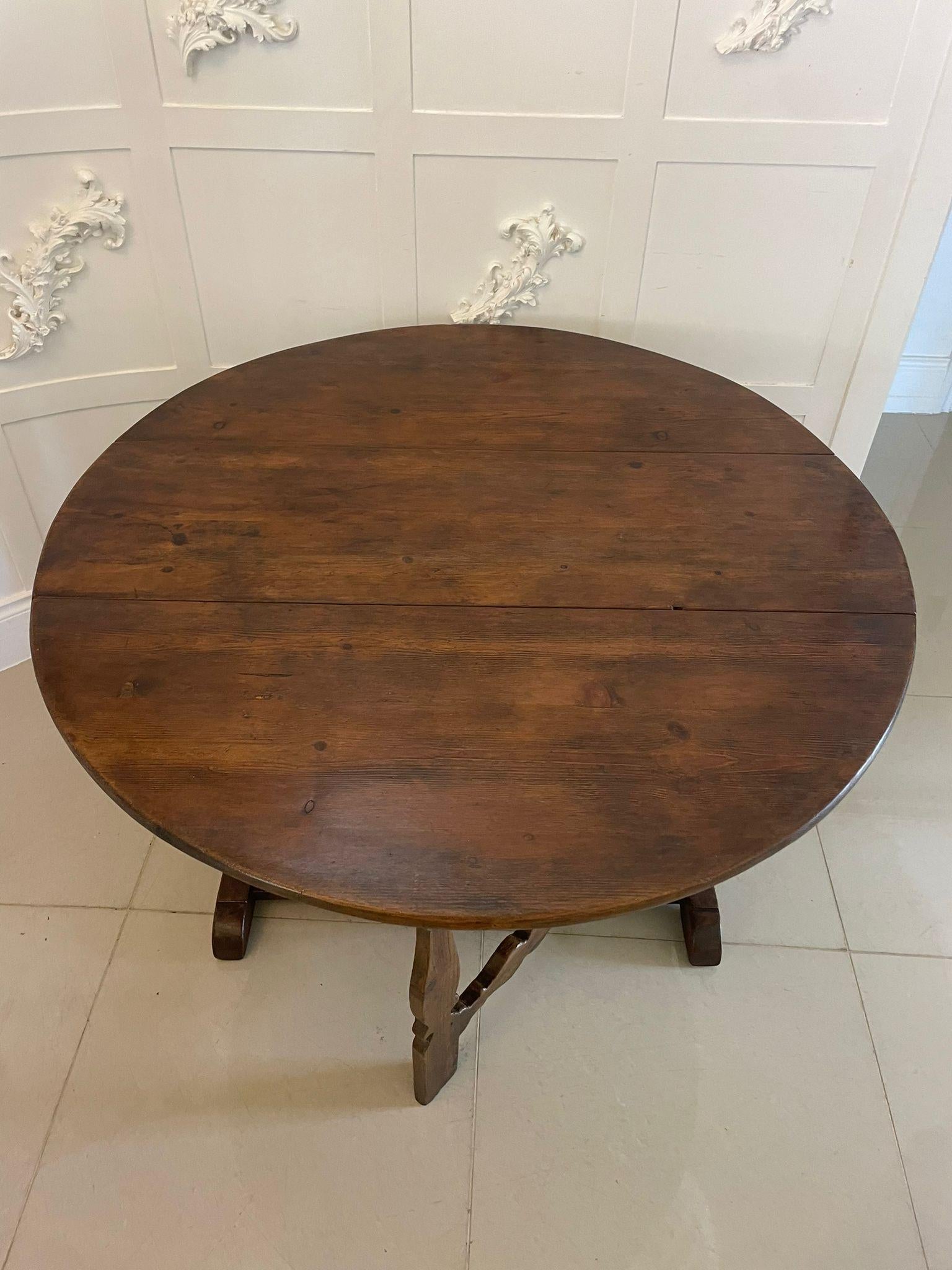 Inusual mesa de pino de hoja caída Jorge III antiguo en Bueno estado para la venta en Suffolk, GB