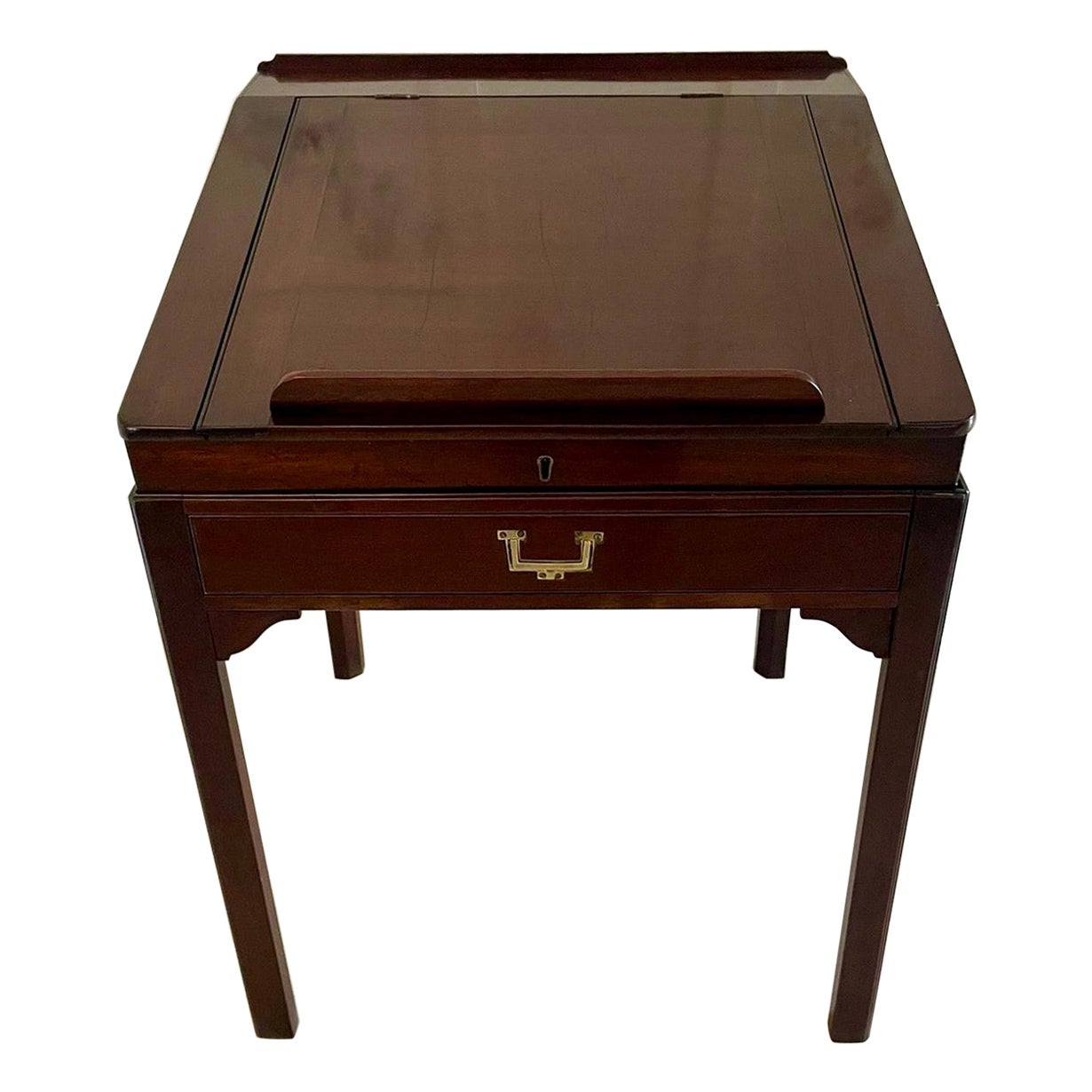 Unusual Antique George III Quality Mahogany Writing Desk