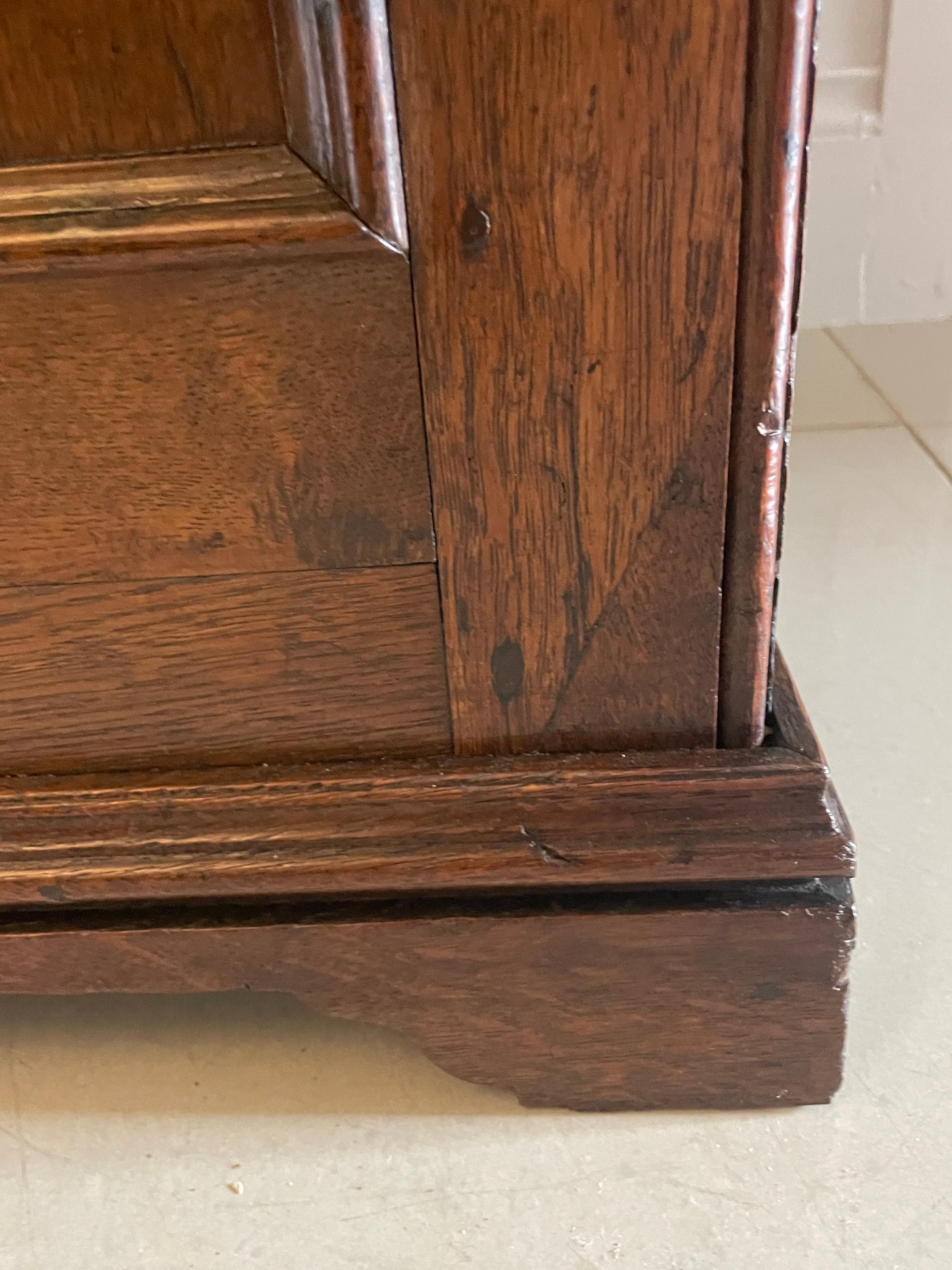 19th Century Unusual Antique George III Quality Oak Dresser Base