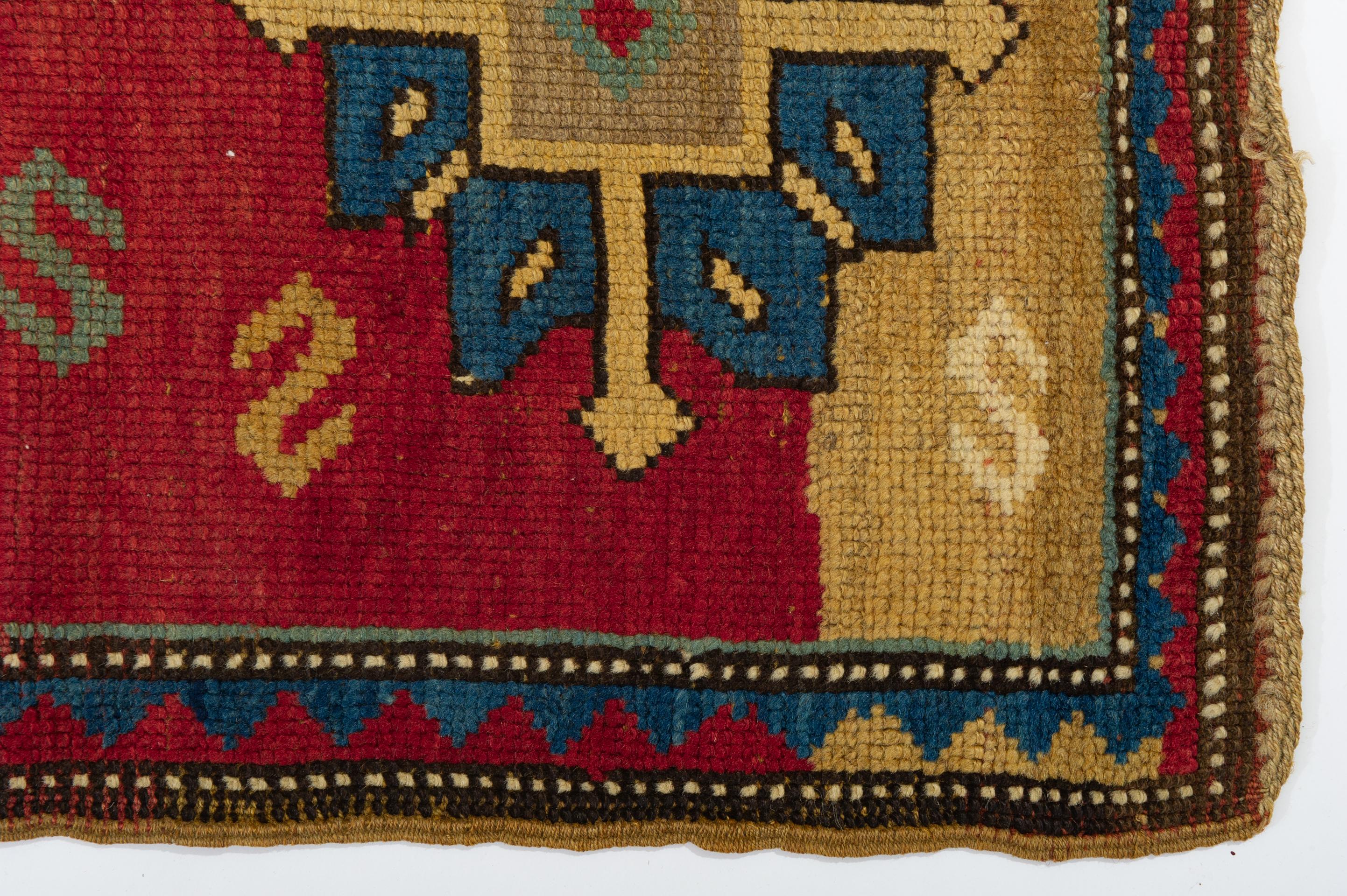 Ungewöhnliche antike KAZAK kaukasischen Teppich im Zustand „Hervorragend“ im Angebot in Alessandria, Piemonte