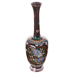 Unusual Antique Miniature Japanese Cloisonne Vase