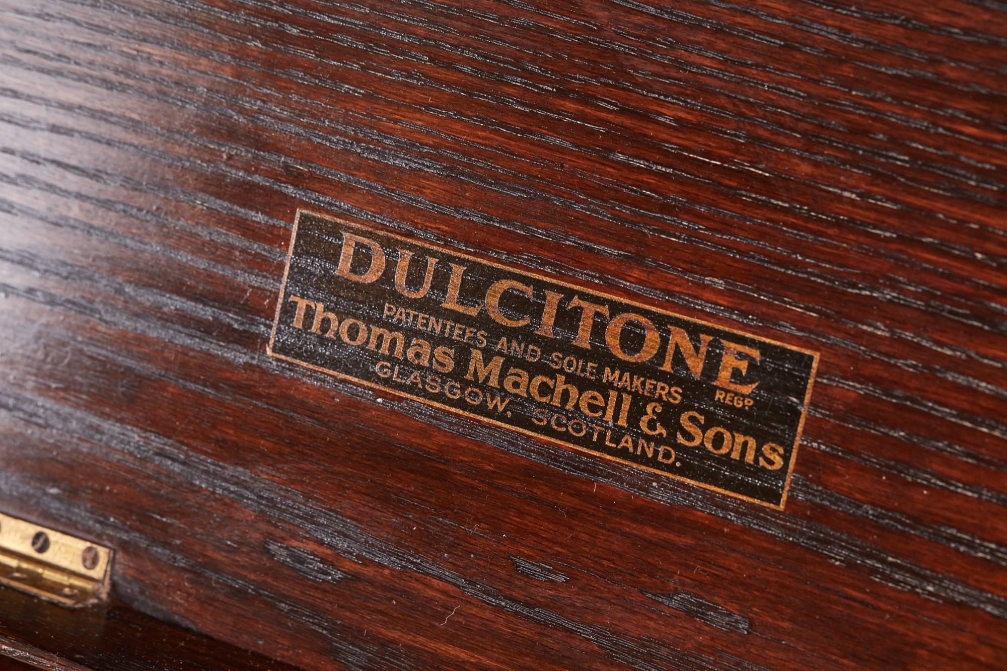 Unusual Antique Oak Cased Dulcitone Organ In Excellent Condition In Stutton, GB