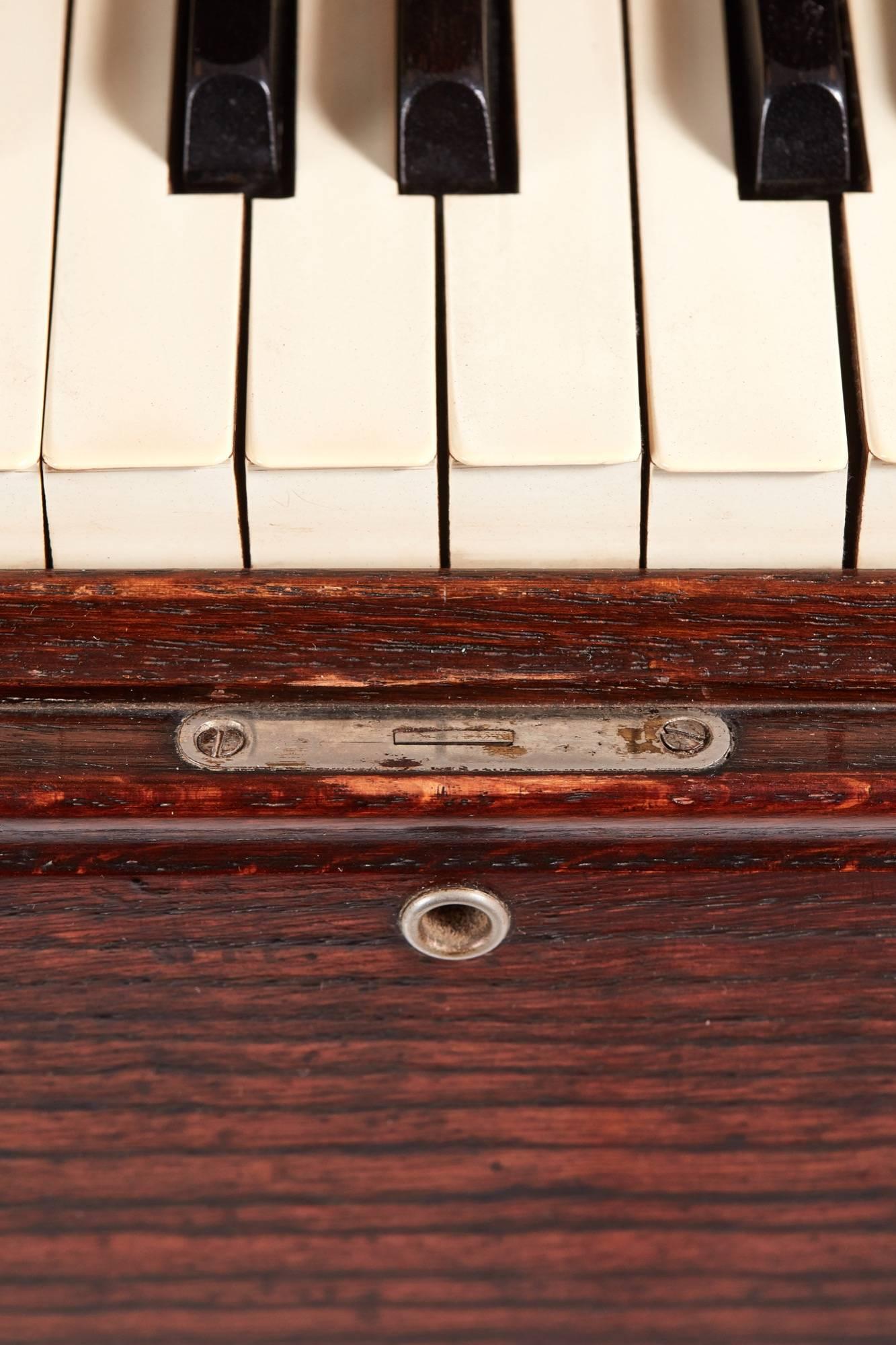 Unusual Antique Oak Cased Dulcitone Organ 1