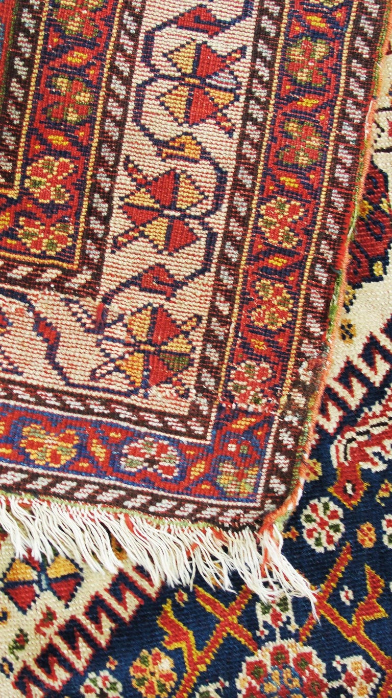 Unusual Antique Qashqai Persian Tribal Rug, Birds as Is at 1stDibs