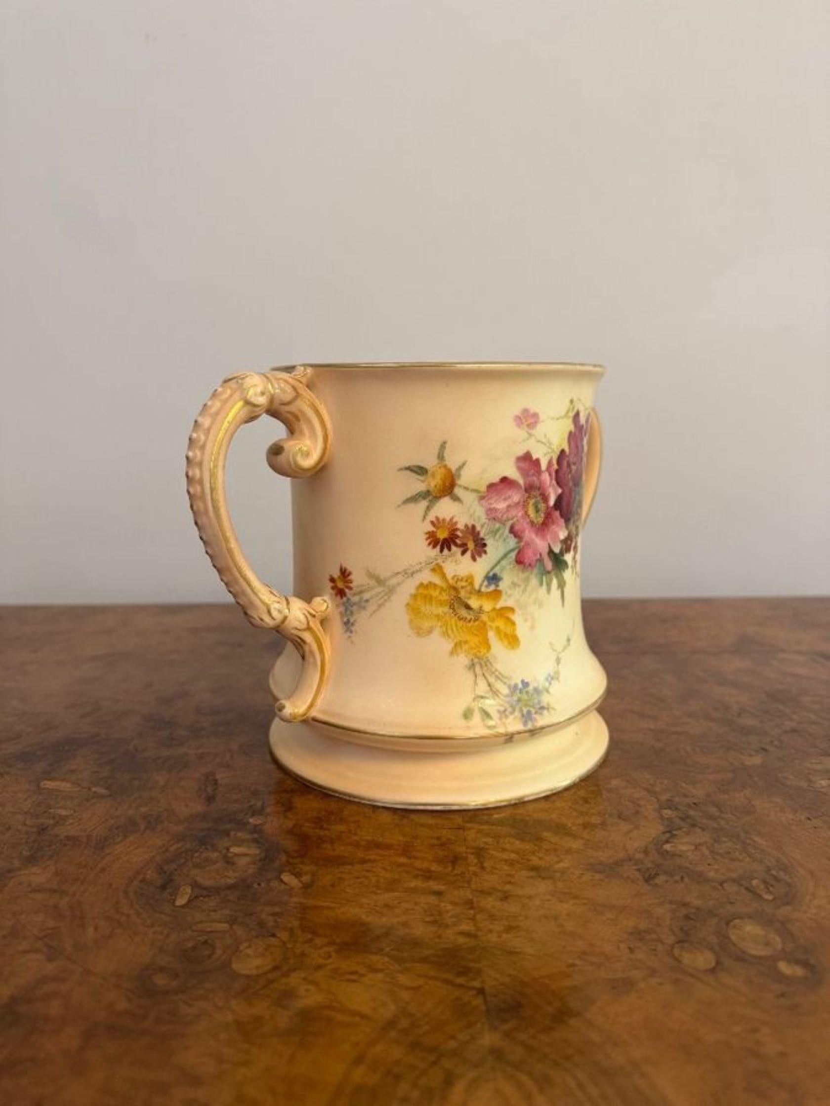 British Unusual antique Royal Worcester loving cup For Sale
