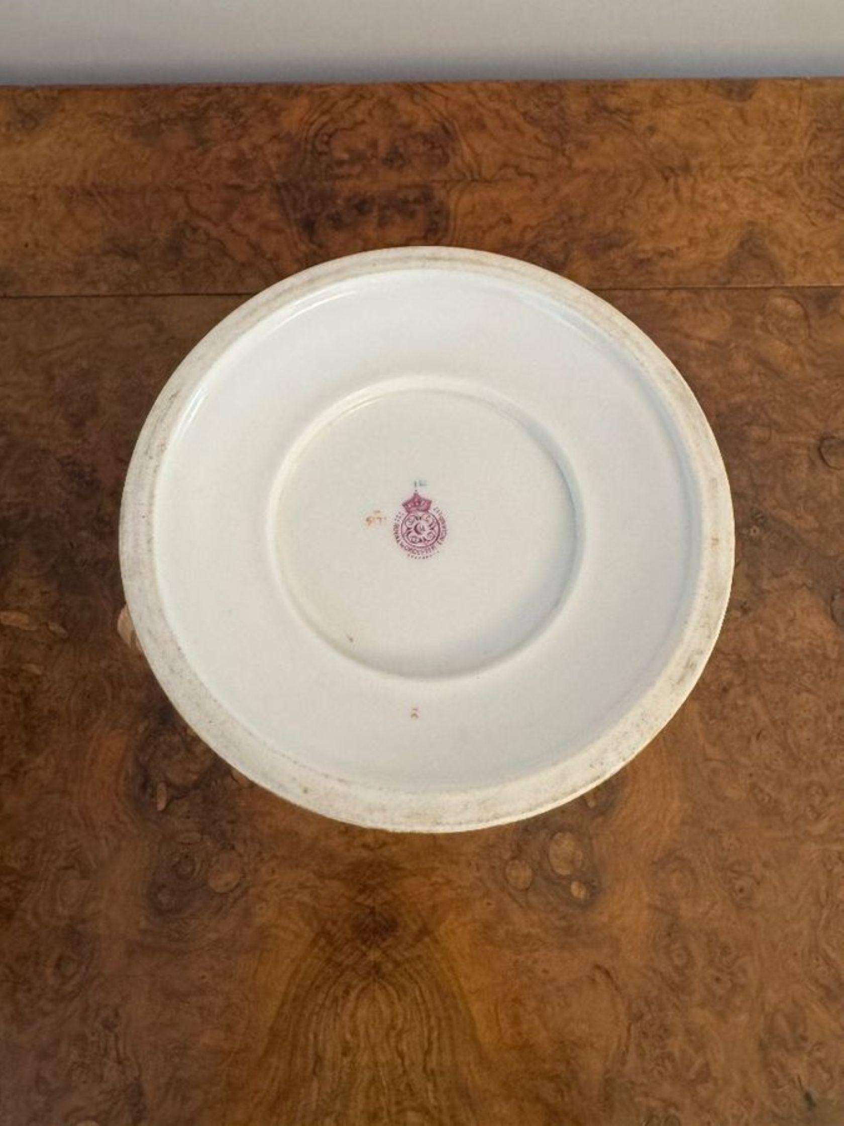 Unusual antique Royal Worcester loving cup For Sale 2