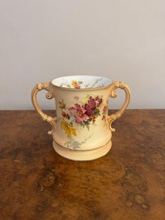 Unusual antique Royal Worcester loving cup