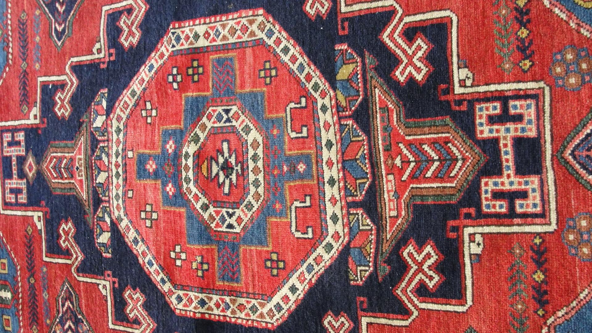 Antique Shirvan/ Kazak Caucasian Rug, 4'5