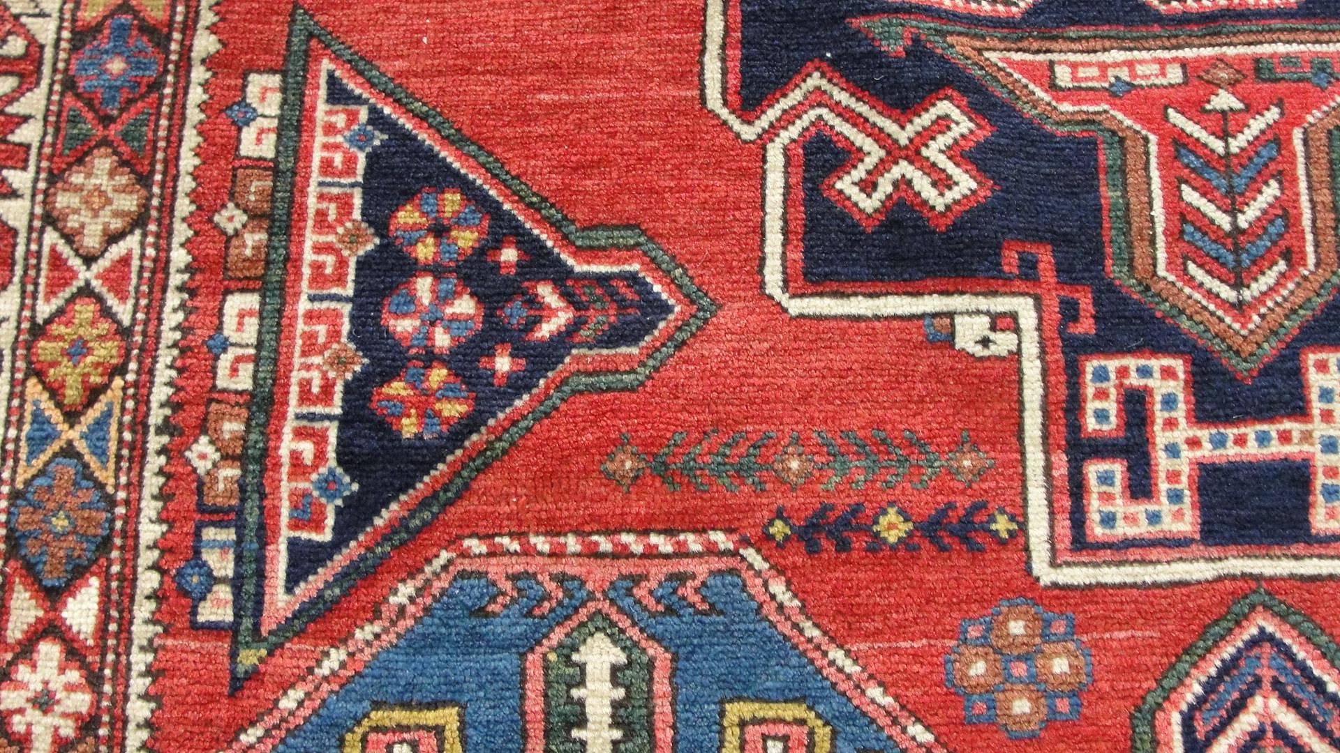 Antique Shirvan/ Kazak Caucasian Rug, 4'5