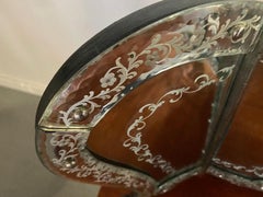 Unusual Antique Tri-fold Venetian Dresser / Vanity Mirror