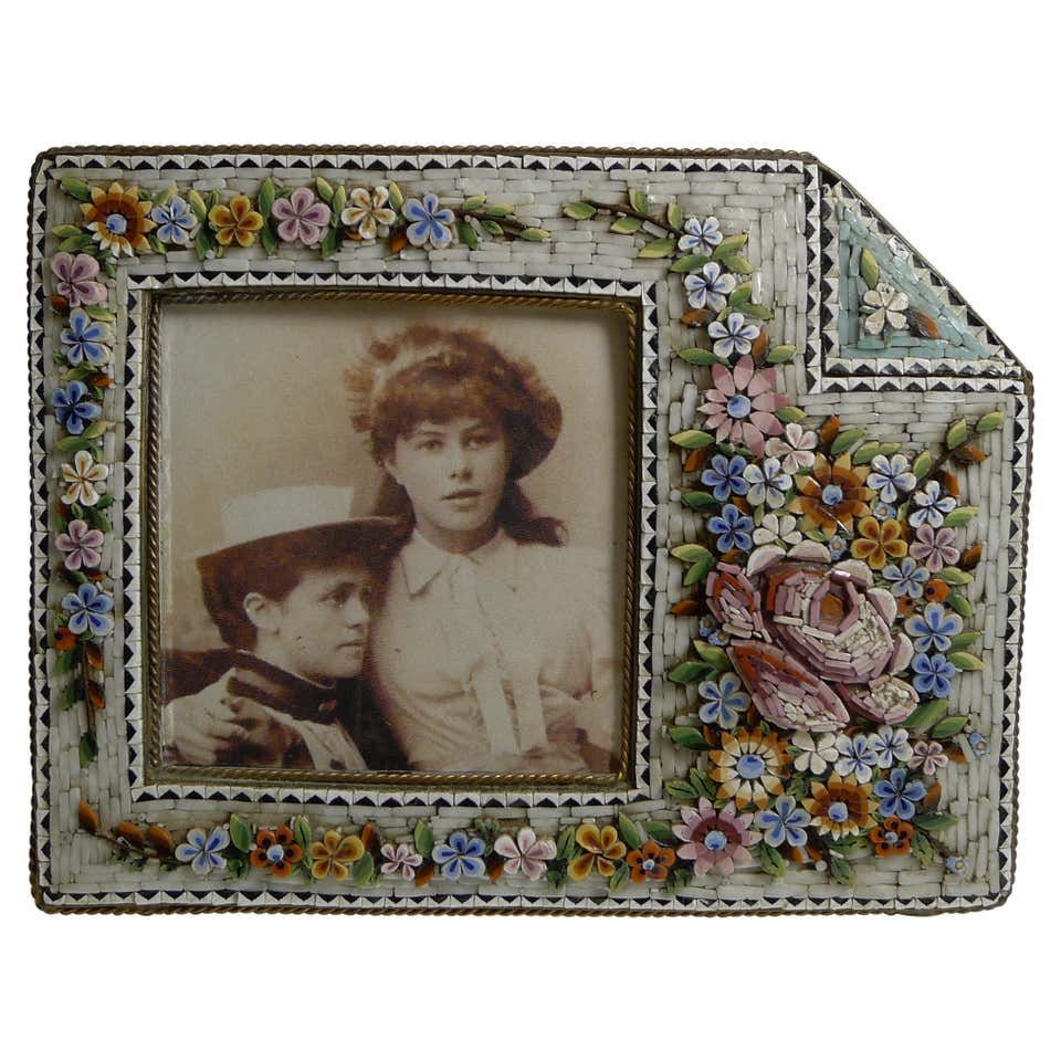 Vintage Persian Micro Mosaic Picture Frame at 1stDibs