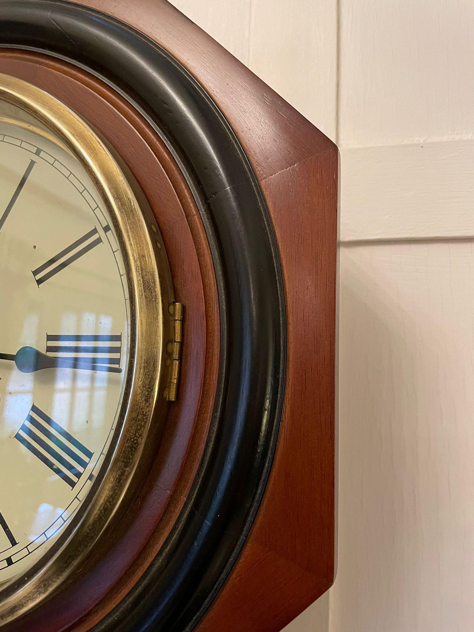 Unusual Antique Victorian 31 Day Regulator Wall Clock 1