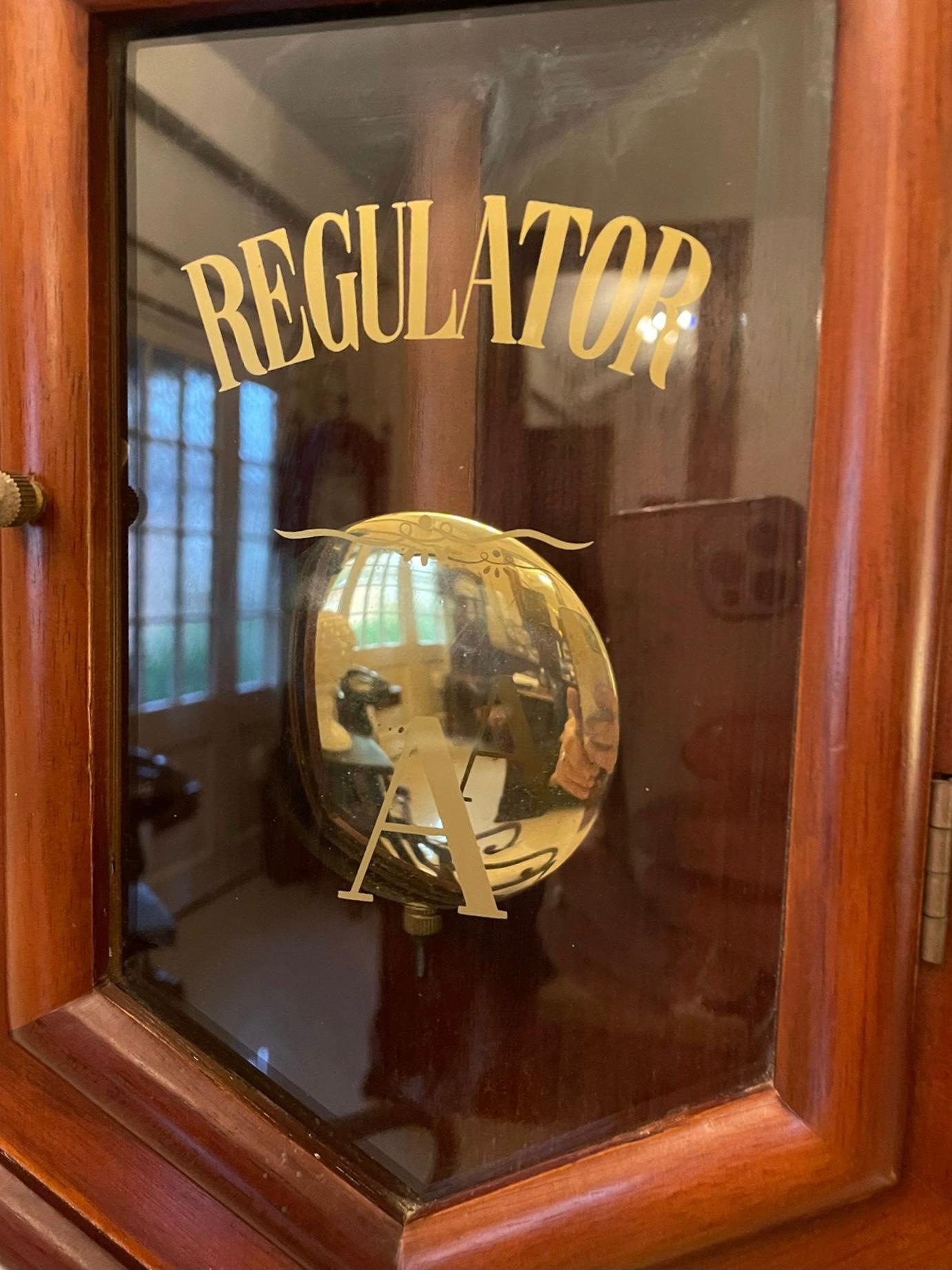 Unusual Antique Victorian 31 Day Regulator Wall Clock 2