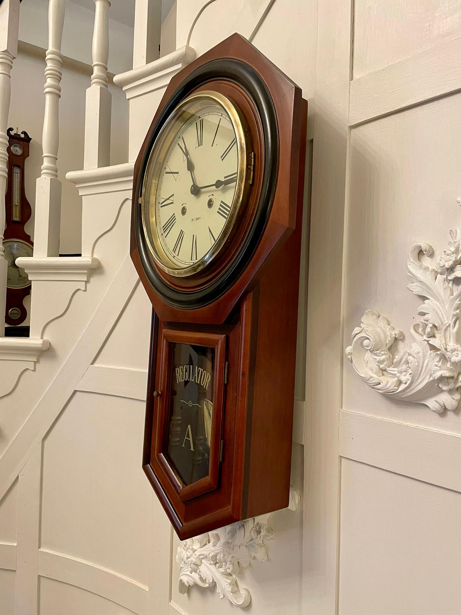 horloge ancienne bois balancier