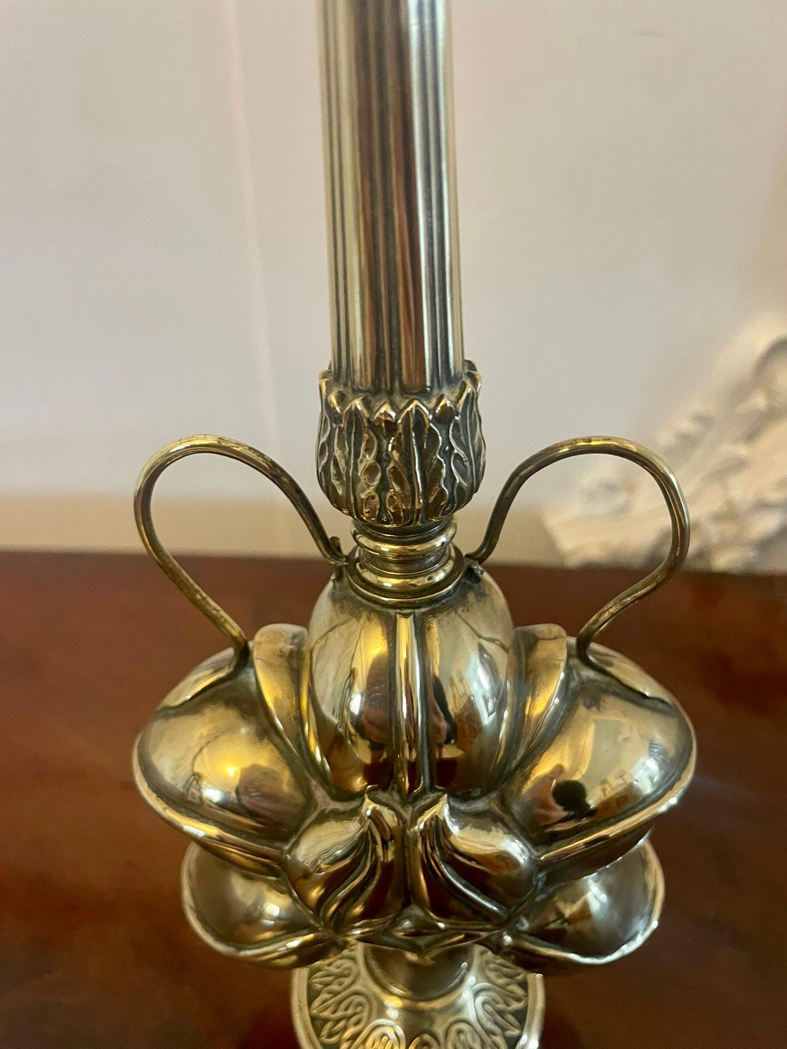 Unusual Antique Victorian Quality Brass Shaker  In Good Condition For Sale In Suffolk, GB