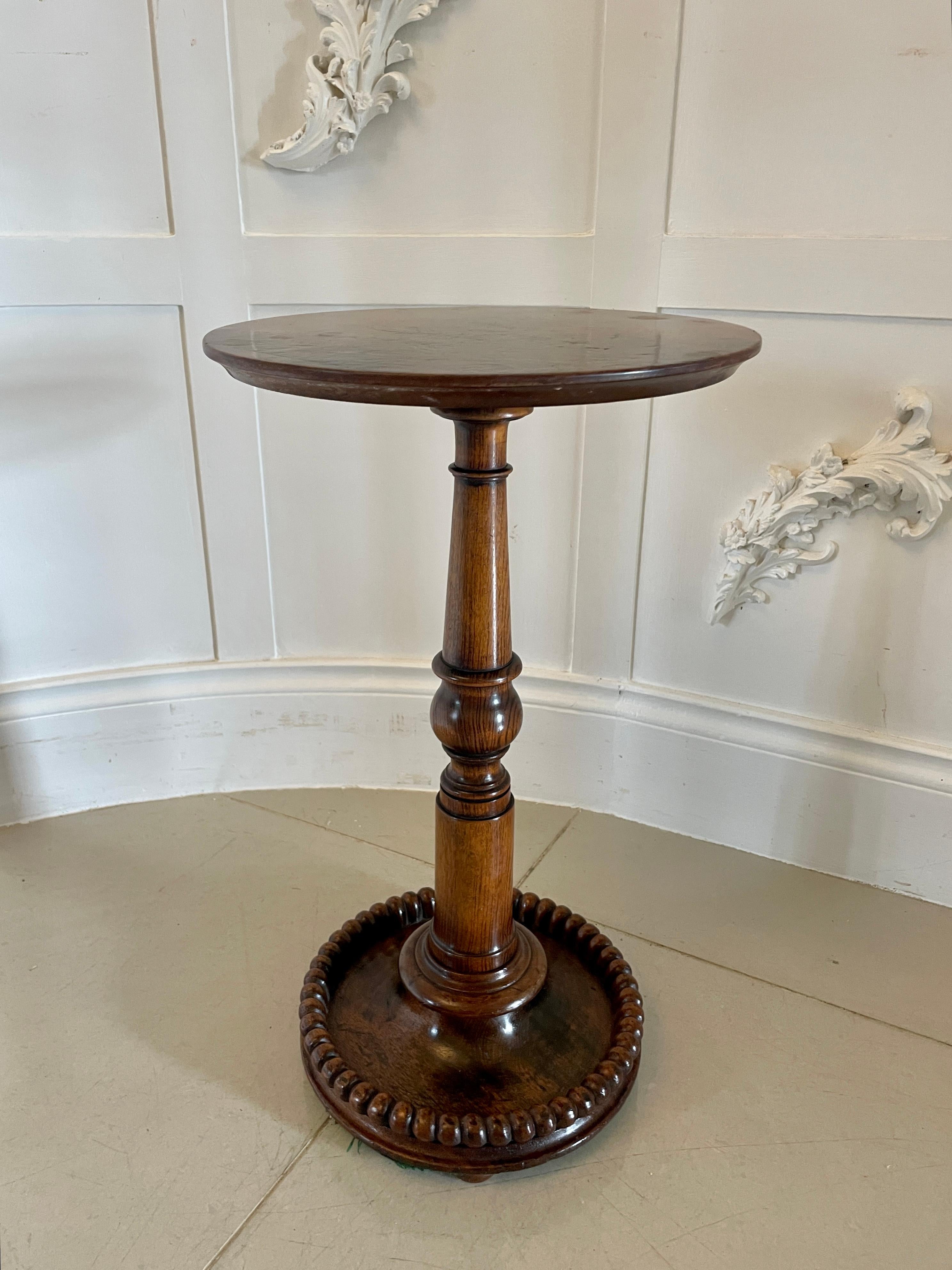 English Unusual Antique Victorian Quality Burr Walnut Lamp Table
