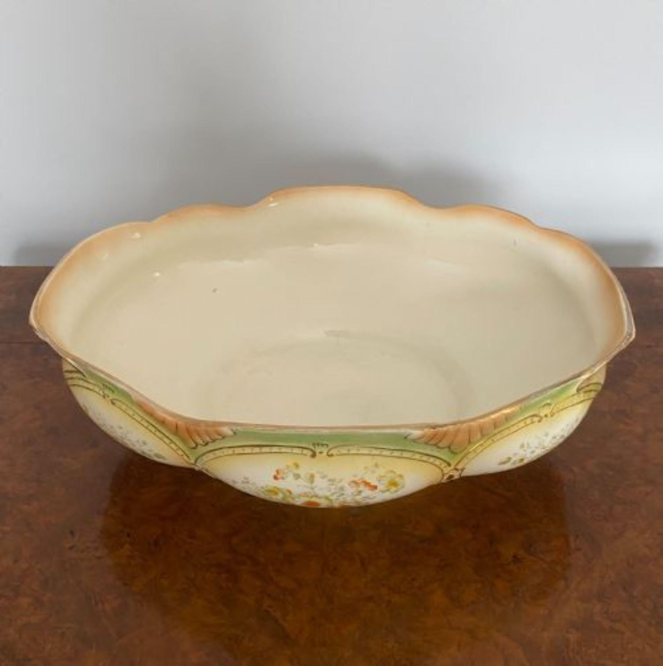 Unusual Antique Victorian Quality Jug And Bowl For Sale 1