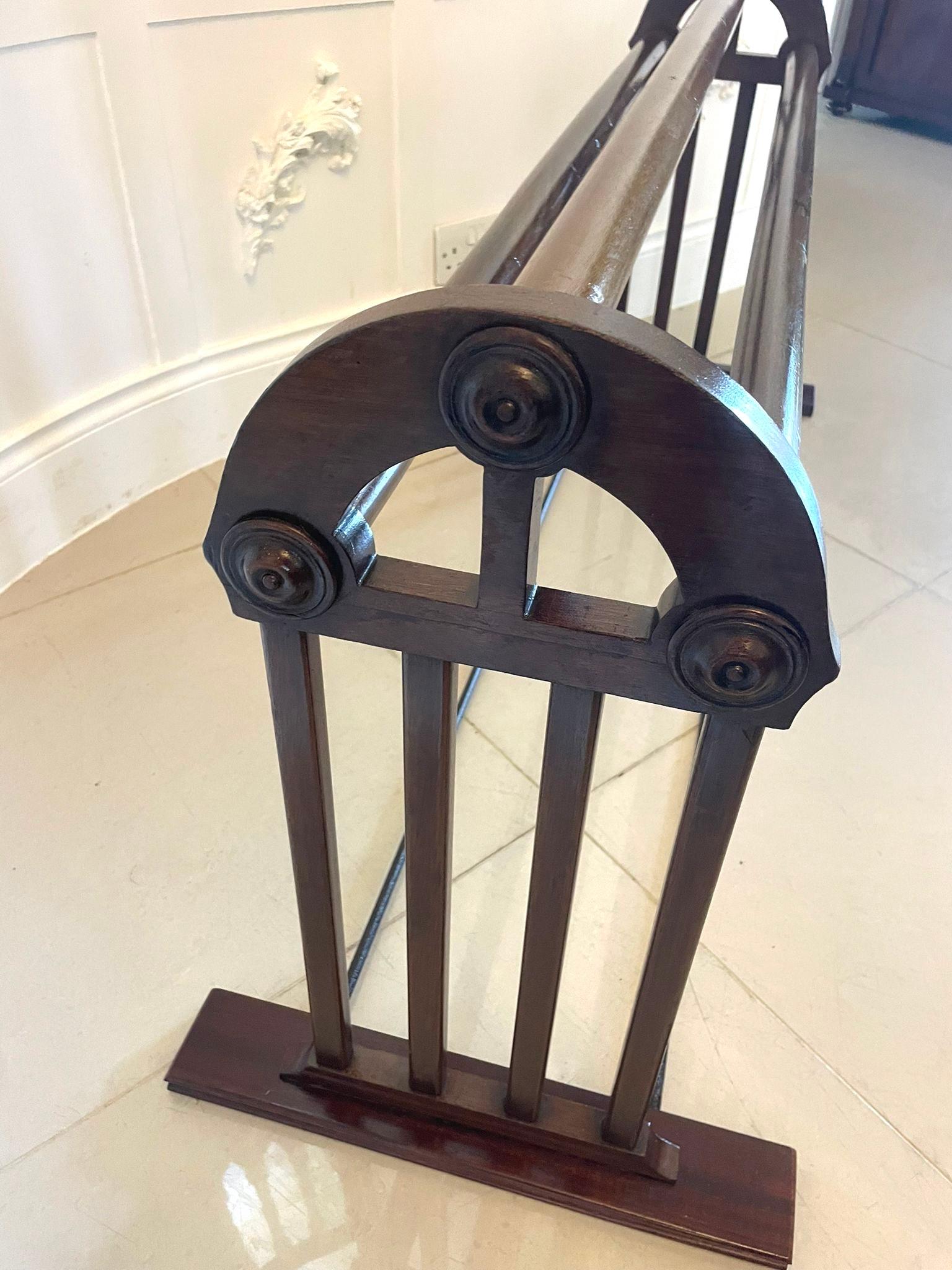 Unusual Antique Victorian Quality Mahogany Saddle Stand/Rack In Good Condition In Suffolk, GB
