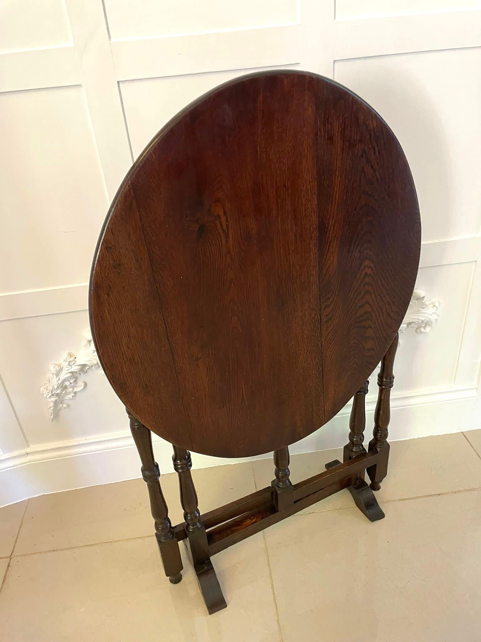 Unusual Antique Victorian Quality Oak Coaching Table For Sale 1