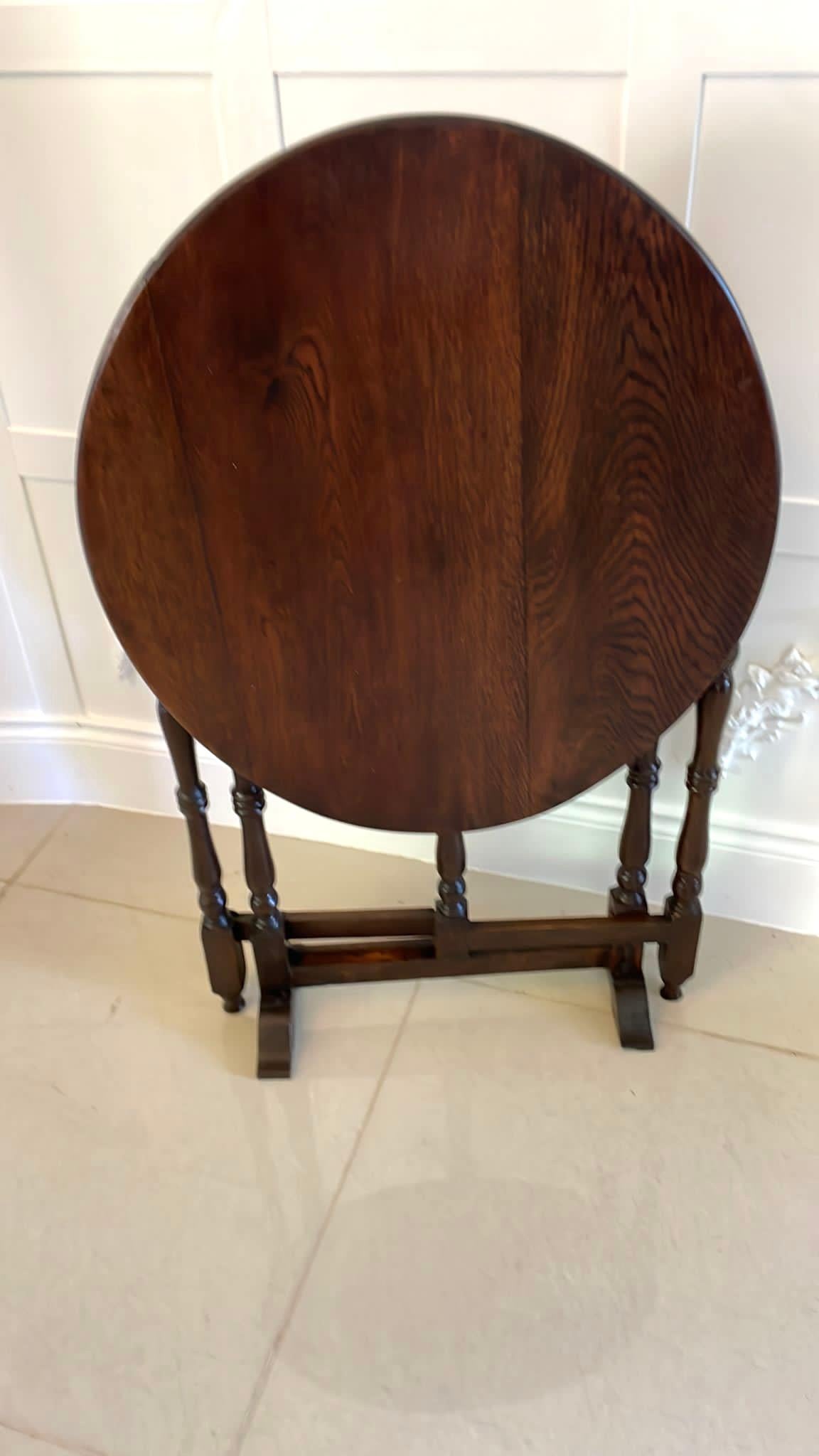Unusual Antique Victorian Quality Oak Coaching Table For Sale 4