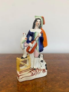 Unusual Antique Victorian Staffordshire Figure