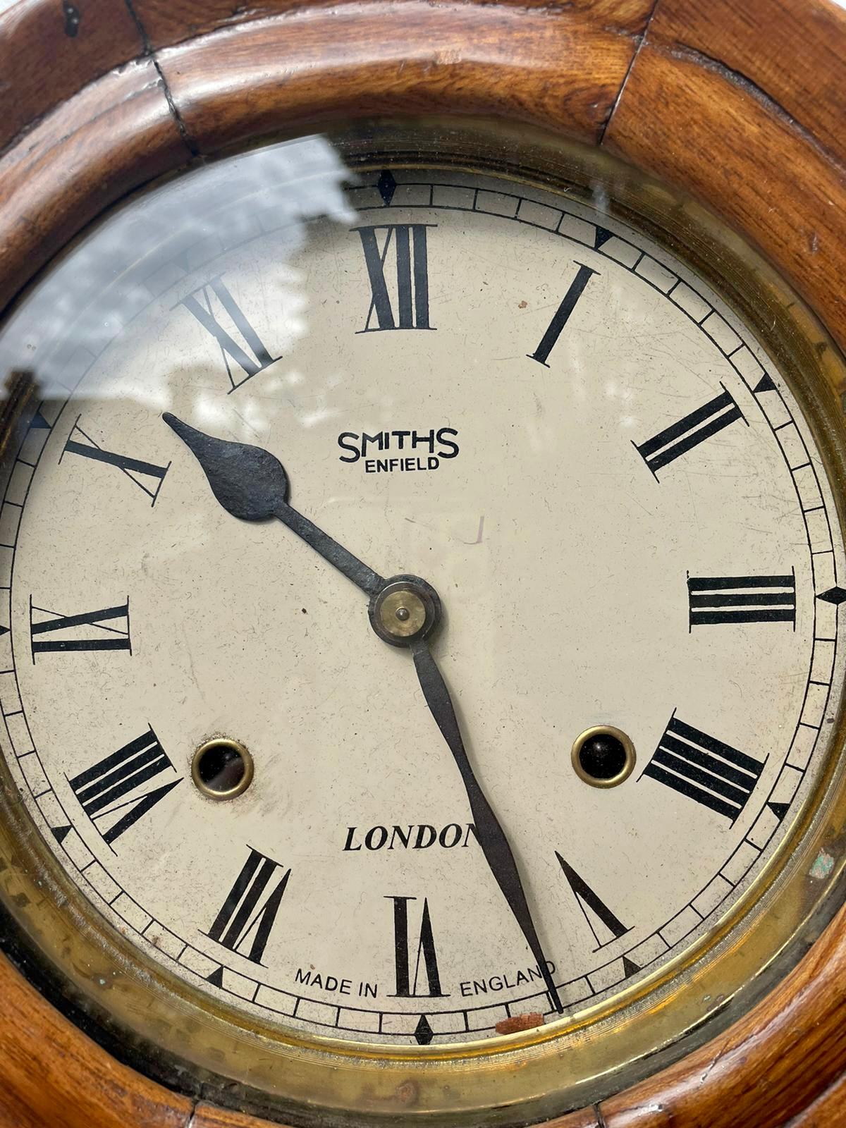 Edwardian Unusual Antique Victorian Walnut and Ebonised Wall Clock
