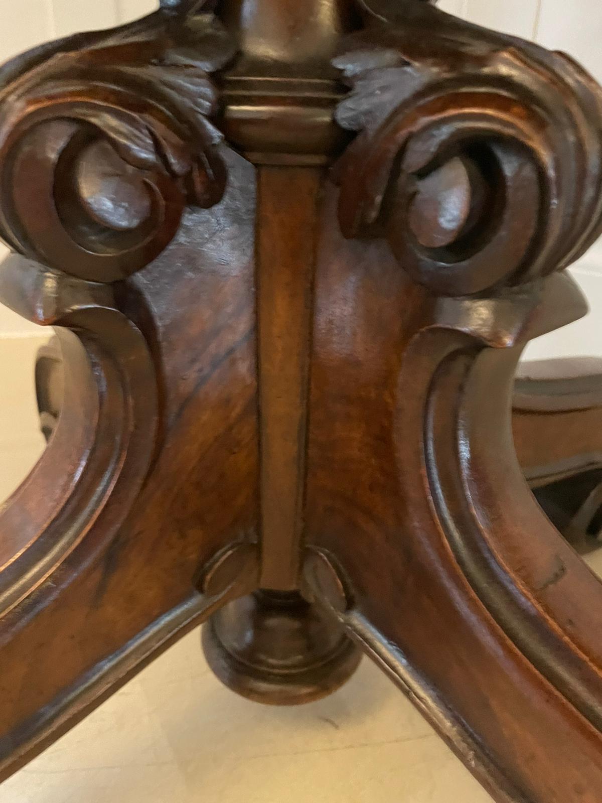 Unusual Antique Victorian Walnut Card/Side Table In Good Condition For Sale In Suffolk, GB