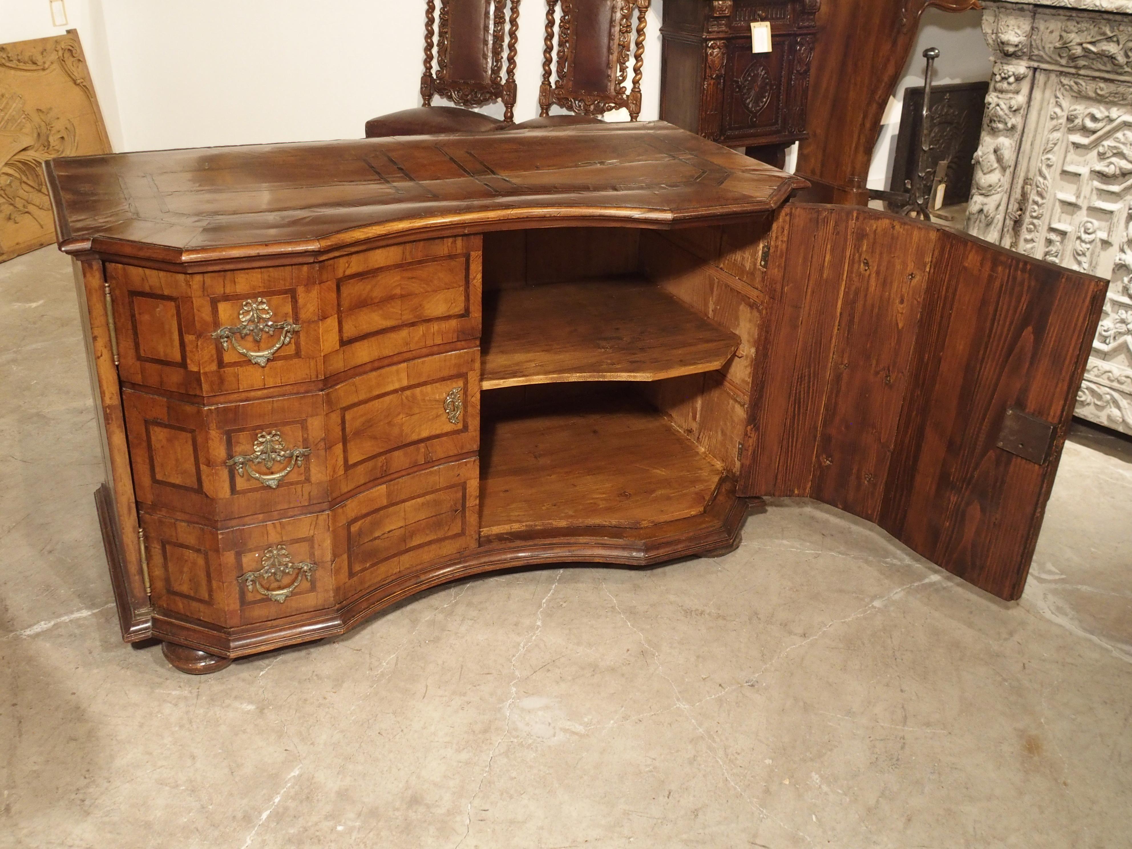 Unusual Antique Walnut “Commode Buffet” from Southern Germany, circa 1760 12