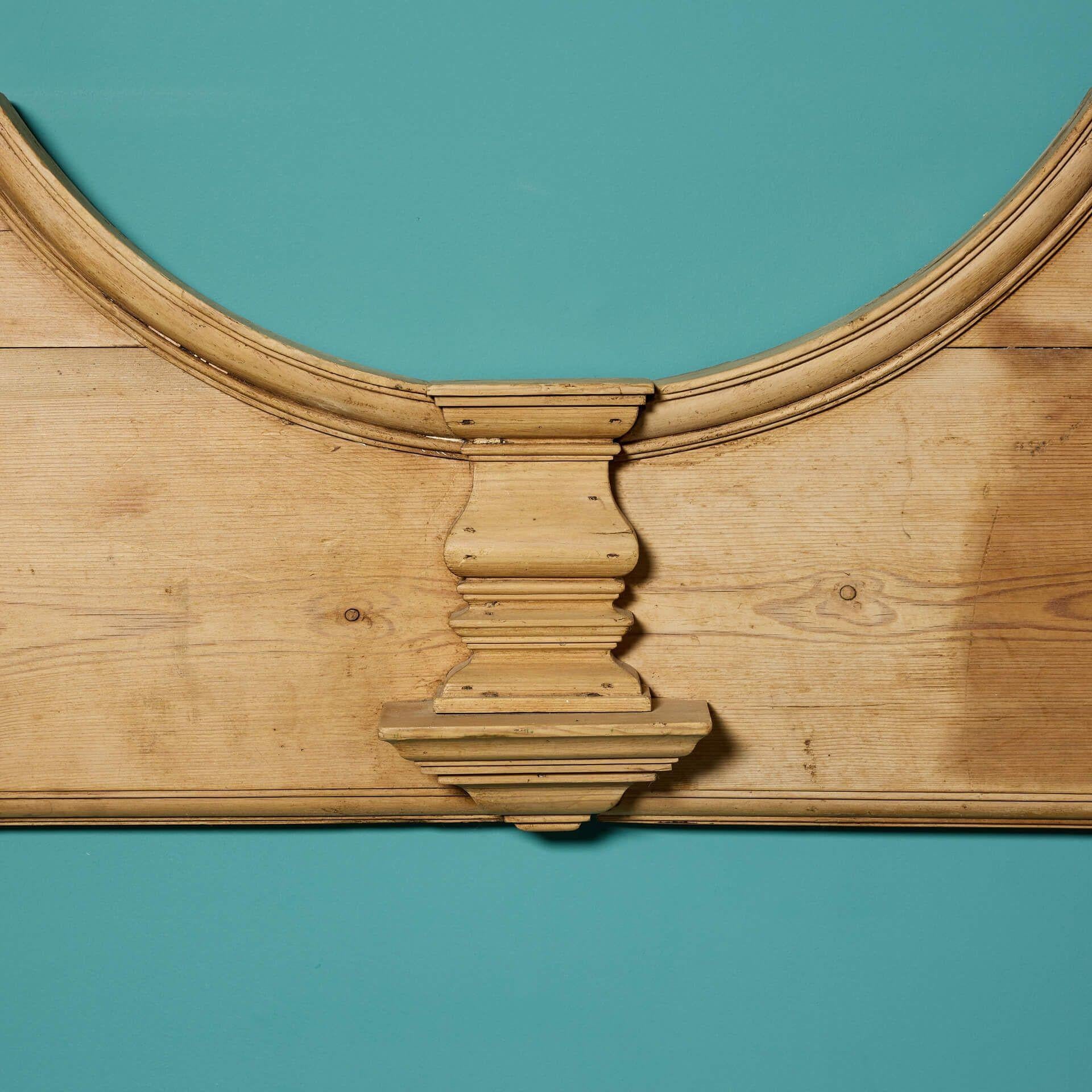 Unusual Antique Wooden Fire Mantel In Fair Condition For Sale In Wormelow, Herefordshire