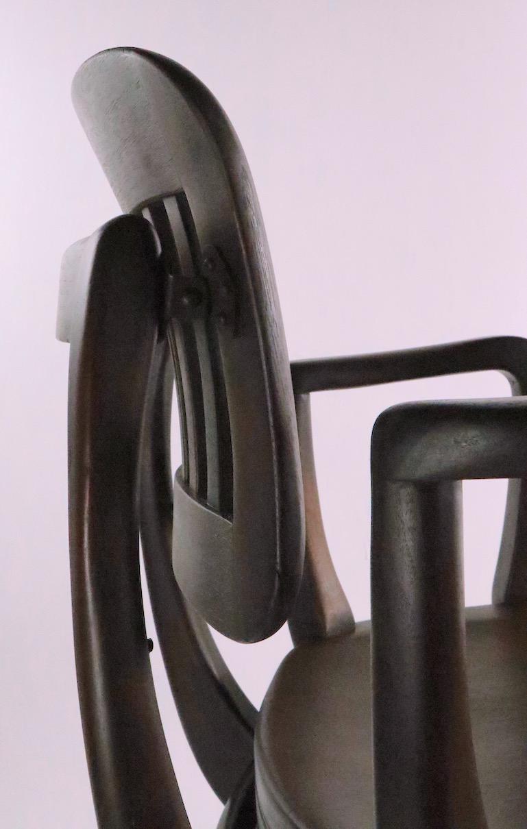 Unusual Architectural Swivel Desk Chair by Gunlocke 1