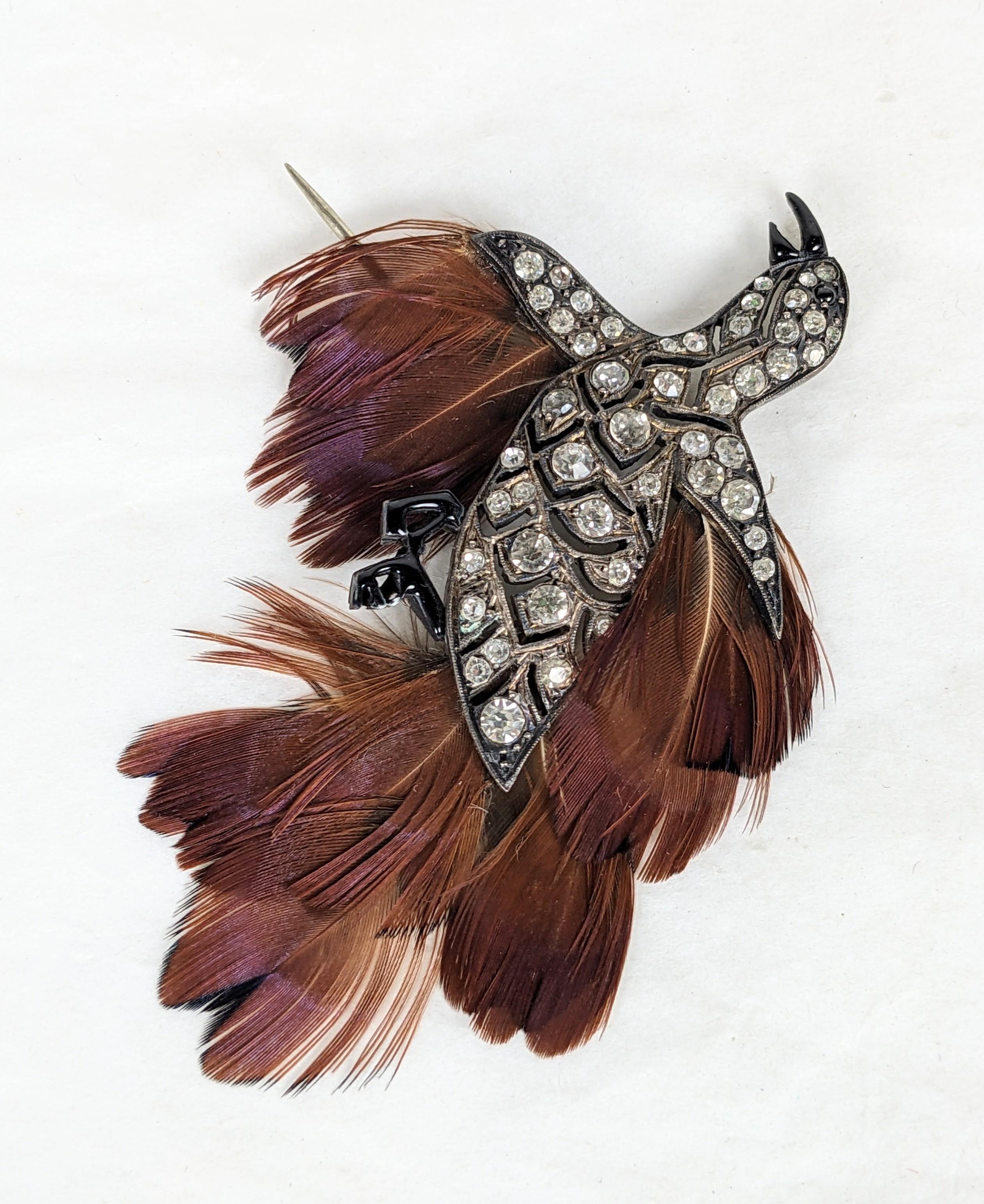 Ungewöhnliche Art Deco Französisch Paste Vogel im Zustand „Gut“ im Angebot in New York, NY